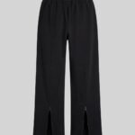 Black Zipper Jogger pant